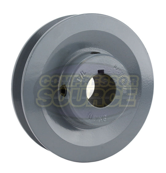 4" Single Groove Pulley fits B Section V-Belt 5L fits 7/8" Keyed Shaft BK40
