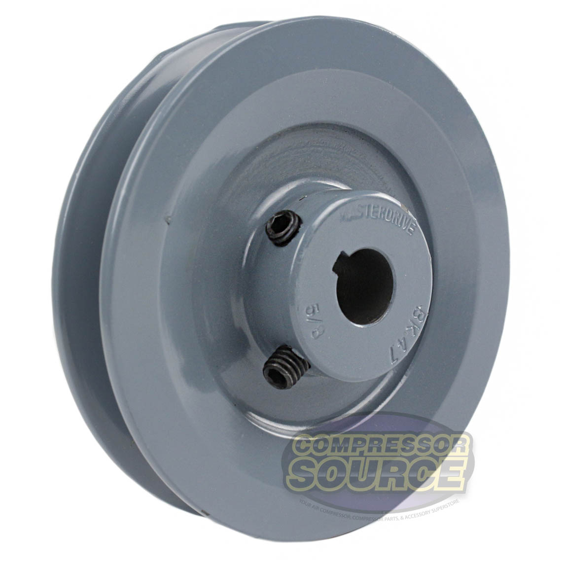 Cast Iron 4.5" Single Groove Pulley V Style B Belt 5L for 5/8 Inch Keyed Shaft