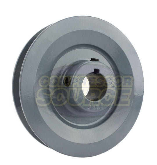 4.5" Single Groove Pulley fits B Section V-Belt 5L fits 7/8" Keyed Shaft BK47