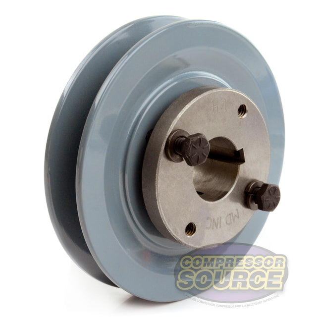 4.5" Single Groove Pulley fits B Section V-Belt 5L with 1" Sheave Bushing BK47H