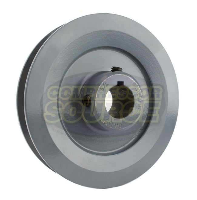 4.75" Single Groove Pulley fits B Section V-Belt 5L fits 7/8" Keyed Shaft BK50