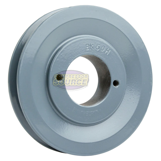 4.75" Single Groove Pulley fits B Section V-Belt 5L with 1" Sheave Bushing BK50H