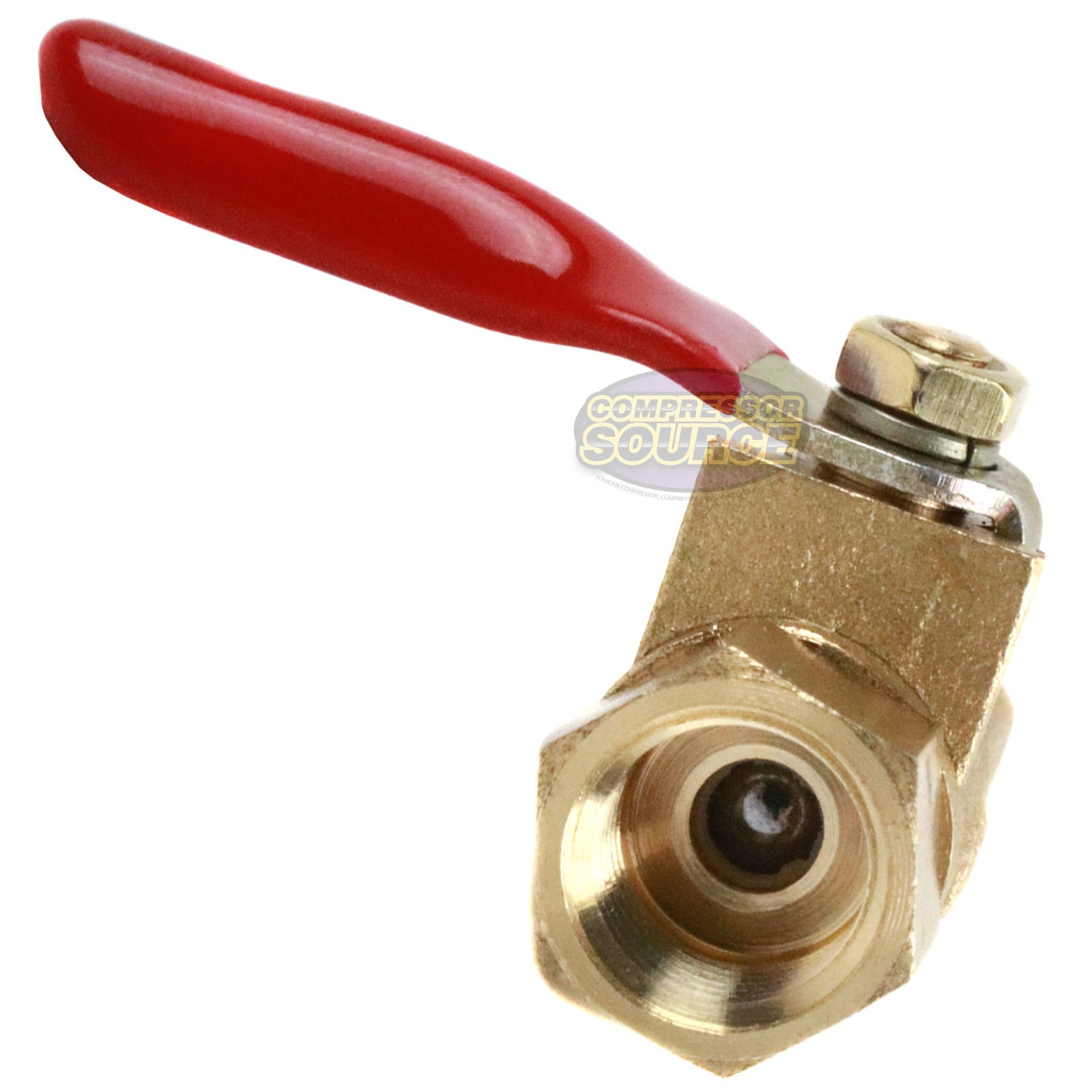 1/4" Female Female NPT Brass Ball Valve Water Moisture Air Tank Drain Shut Off