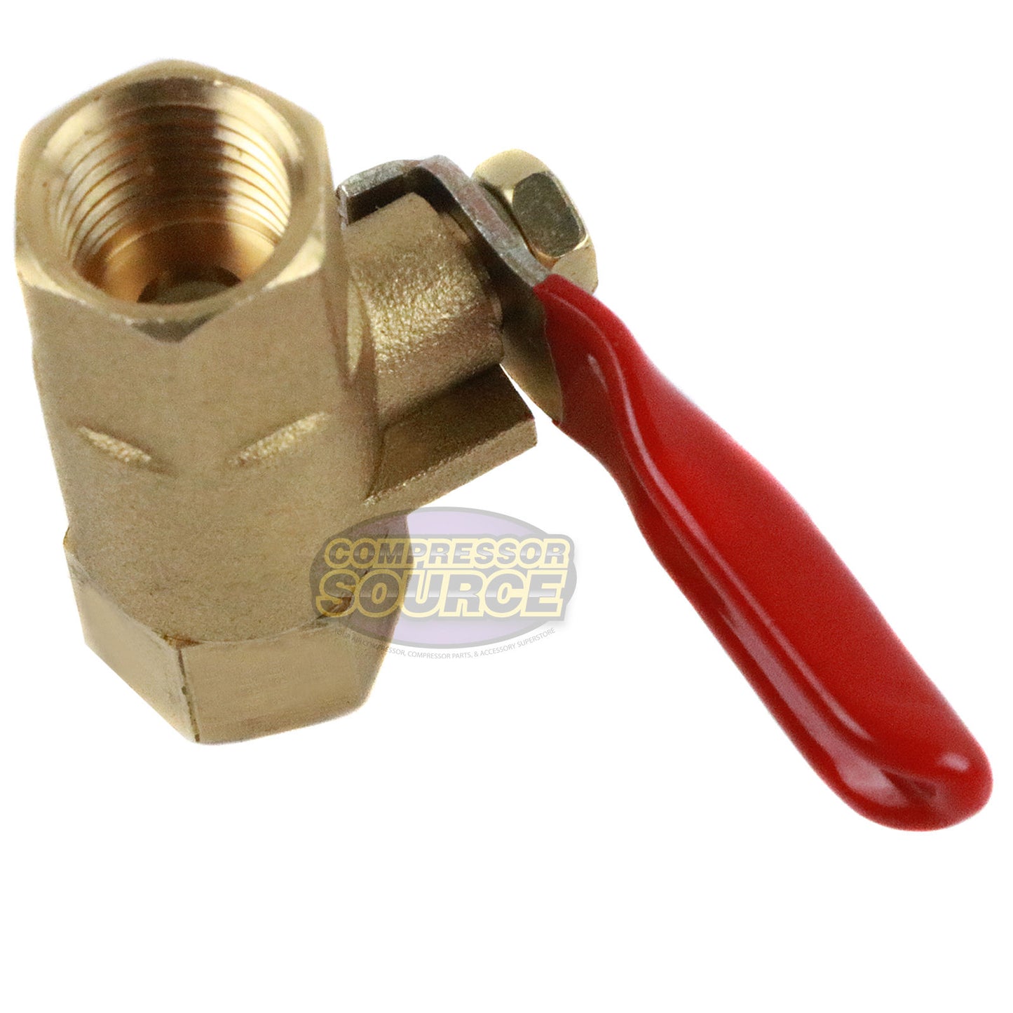 1/4" Female Female NPT Brass Ball Valve Water Moisture Air Tank Drain Shut Off