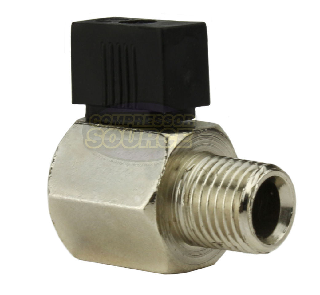 1/4" Male NPT Manual Ball Valve Style Air Compressor Tank Drain Petcock