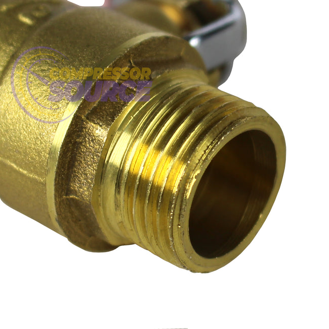 1/2" Male Female NPT Brass Ball Valve Water Moisture Air Tank Drain Shut Off BV04