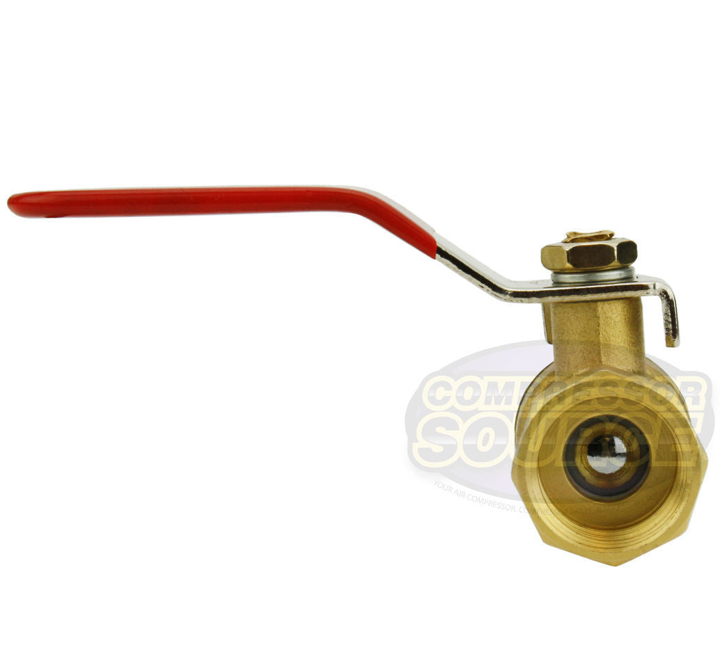 1/2" Male Female NPT Brass Ball Valve Water Moisture Air Tank Drain Shut Off New