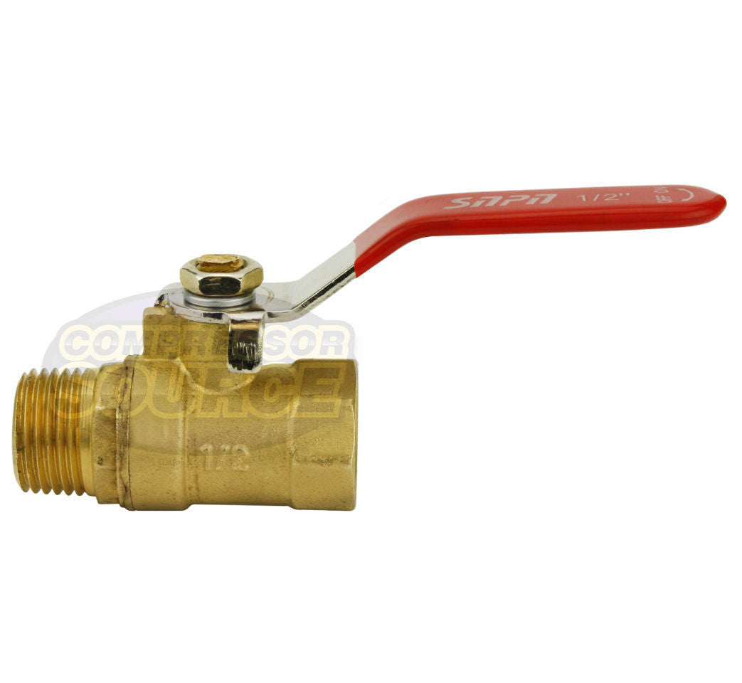 1/2" Male Female NPT Brass Ball Valve Water Moisture Air Tank Drain Shut Off New