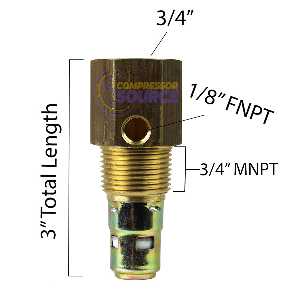 In Tank Brass Check Valve 3/4" MNPT x 3/4" FNPT 
C3434MFBU