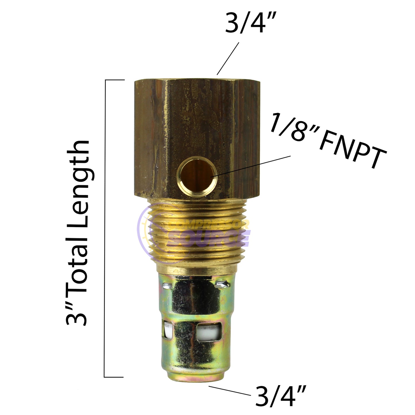 In Tank Brass Check Valve 3/4" MNPT x 3/4" FNPT 
C3434MFBU