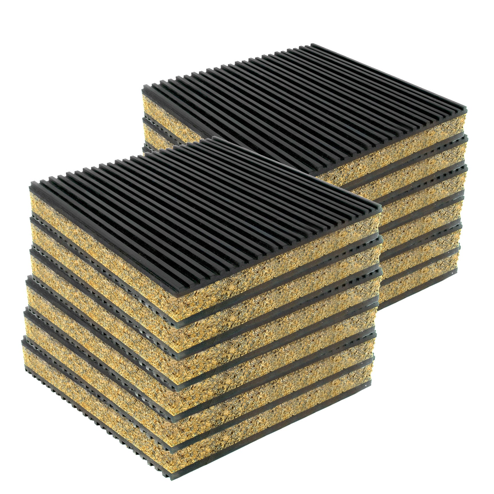 12 Pack Anti Vibration Pad Isolation Dampener Isolation 6x6x7/8 Rubber ...