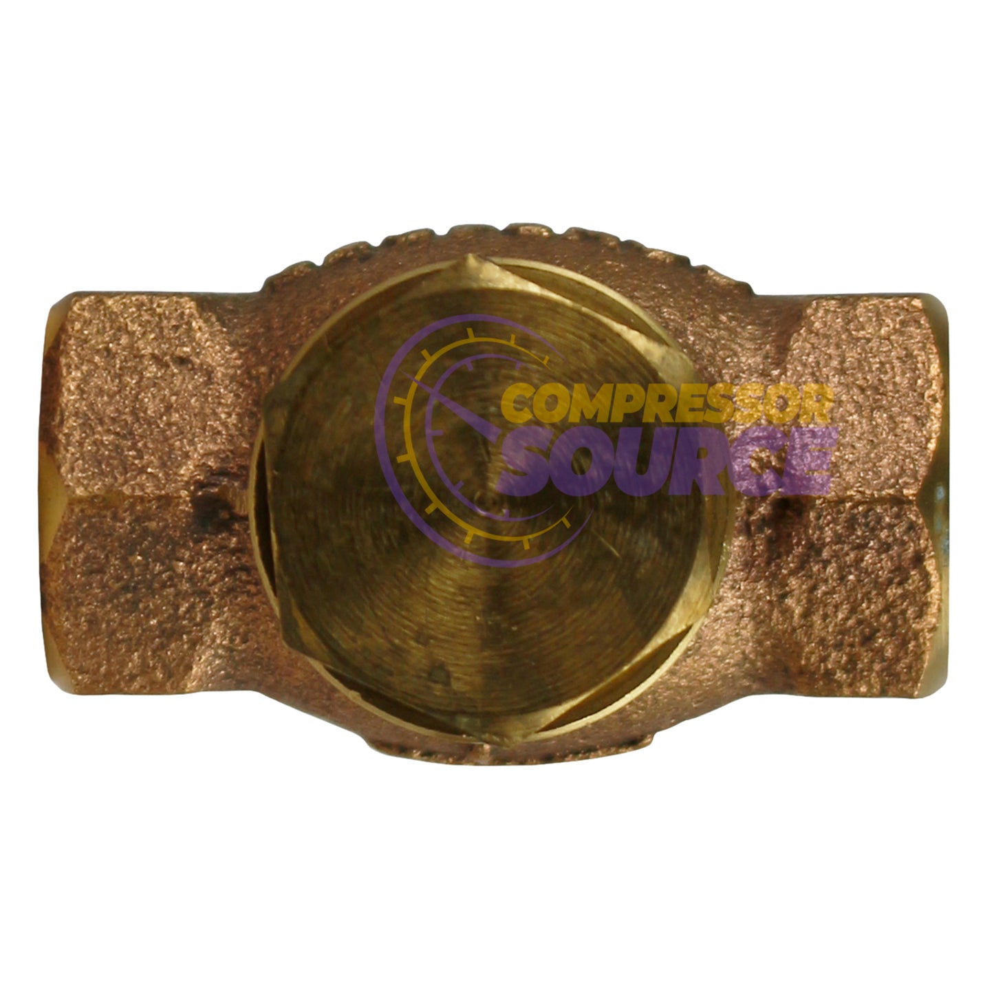 1/8" Solid Cast Brass In Line Horizontal In Line Check Valve for Air Compressor