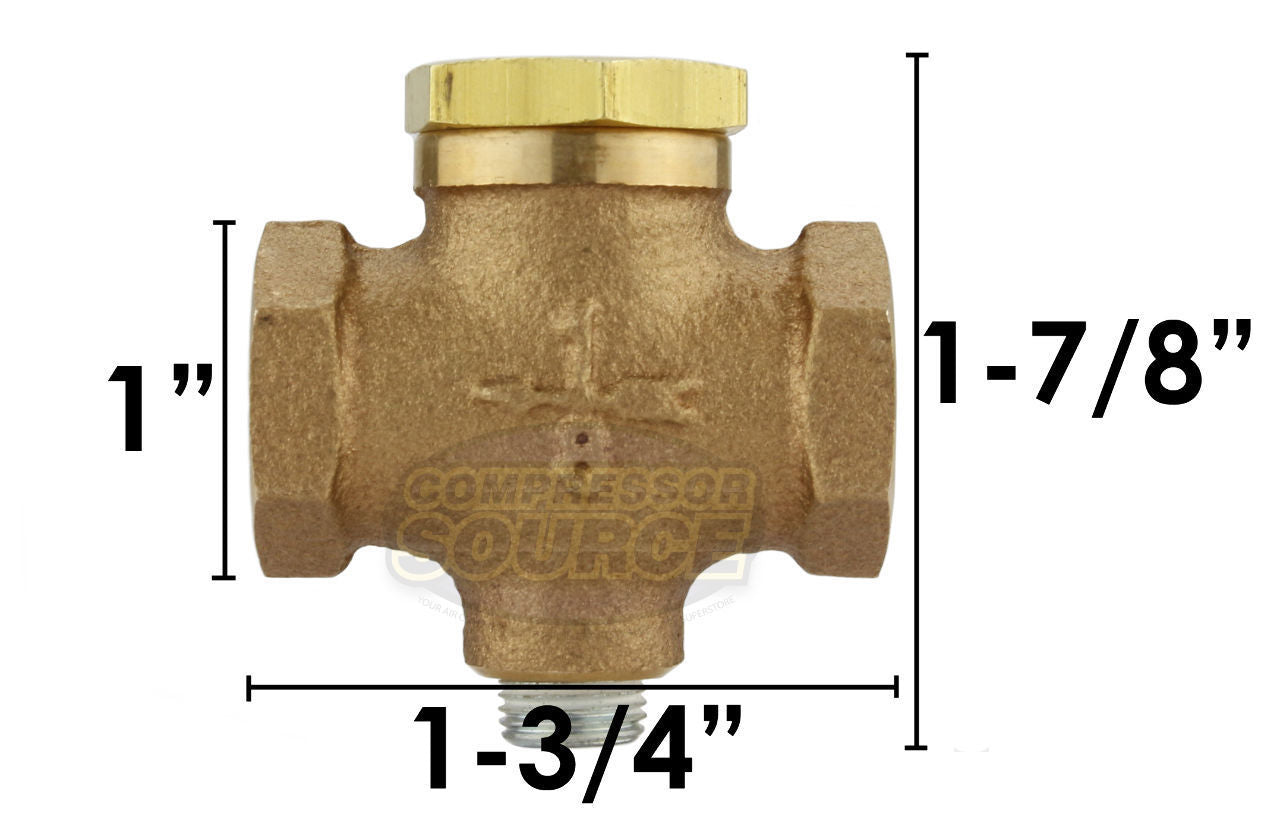 1/8" Female Solid Brass Air Compressor In Line Check Valve