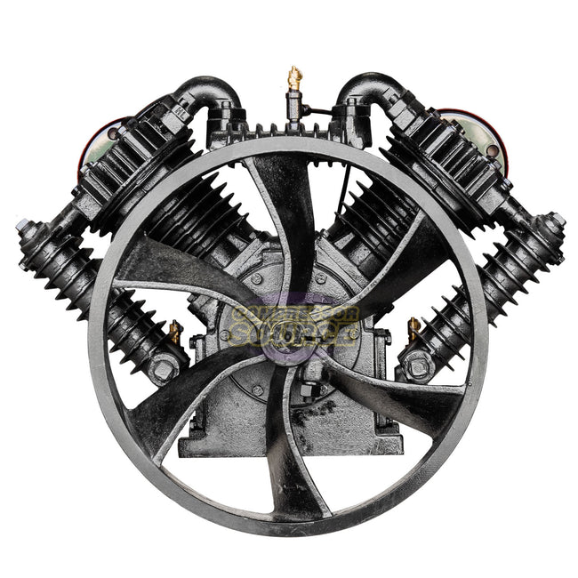 7.5 - 10 HP Two Stage 4-Cylinder 35 CFM @ 175 PSI Air Compressor Pump