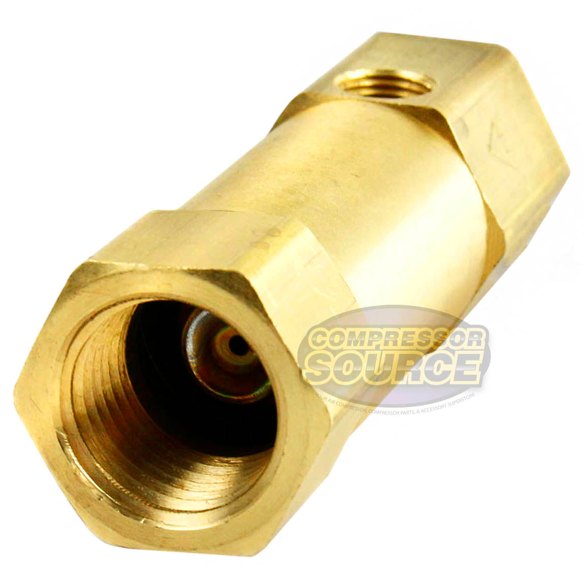 1/2" x 1/2 Inch Female NPT In Line Brass Compressed Air Check Valve CIL1212U New