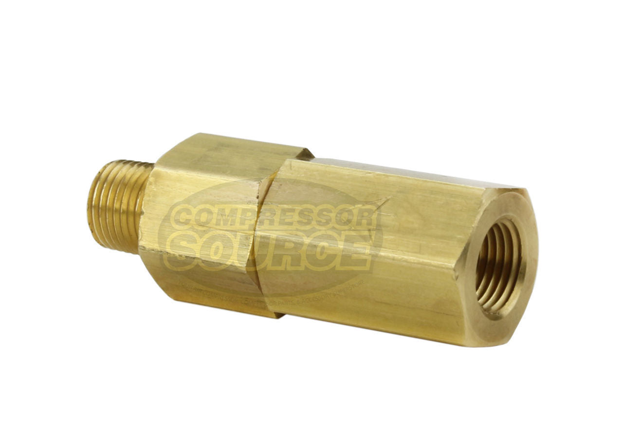 1/8" Male To Female NPT Solid Brass Check Valve 500 PSI