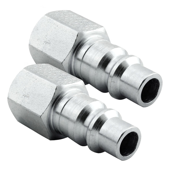 Milton H Style Plugs 3/8" Female NPT Steel Quick Release Plugs S-1838 Two Pack