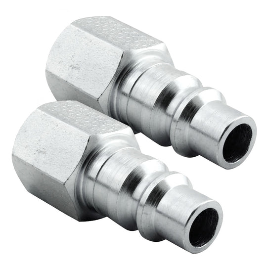 Milton H Style Plugs 3/8" Female NPT Steel Quick Release Plugs S-1838 Two Pack