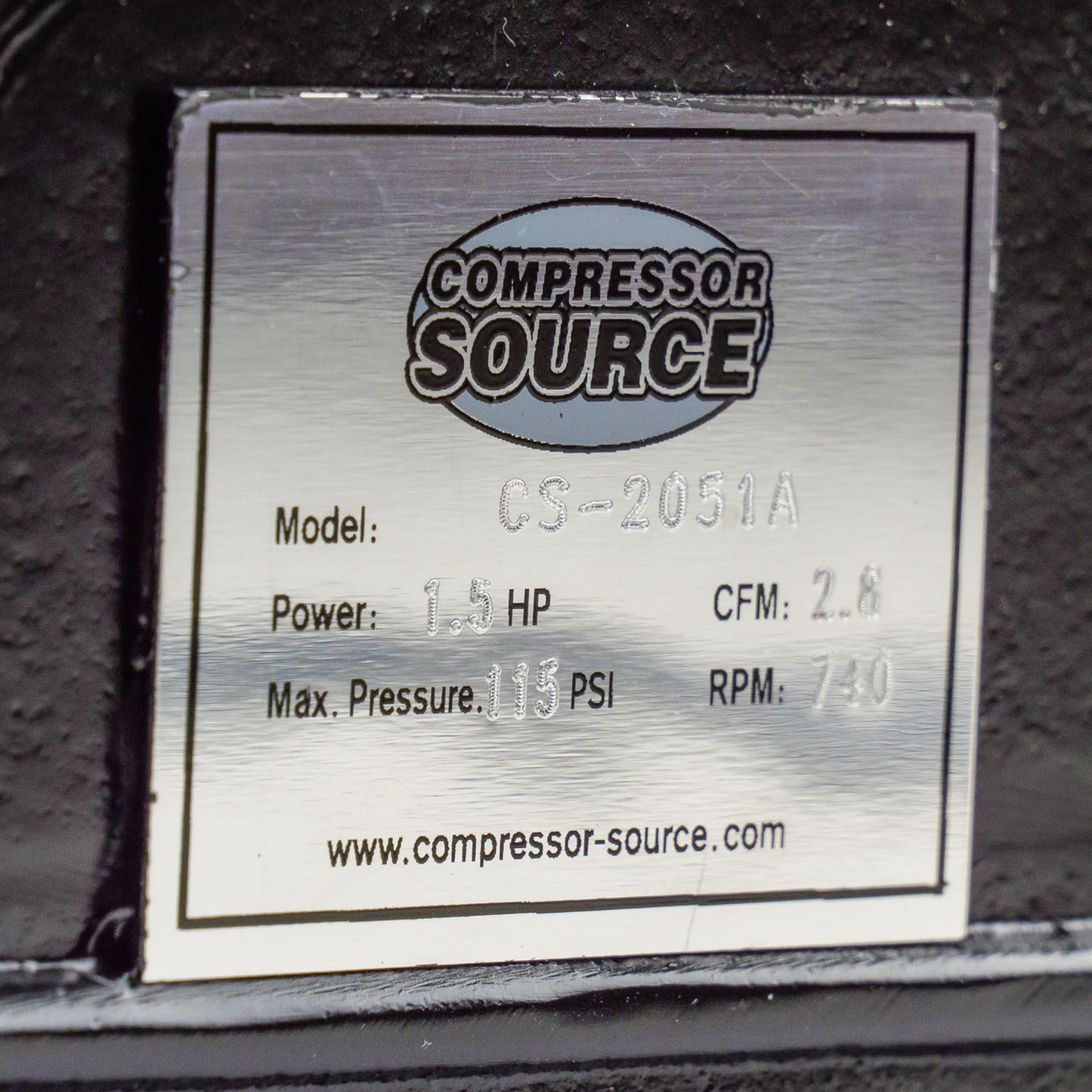 1.5 - 2 HP 1 Stage 4.5 CFM 1 - 30 Gallon Air Compressor Pump 2-Cylinder CS2051A