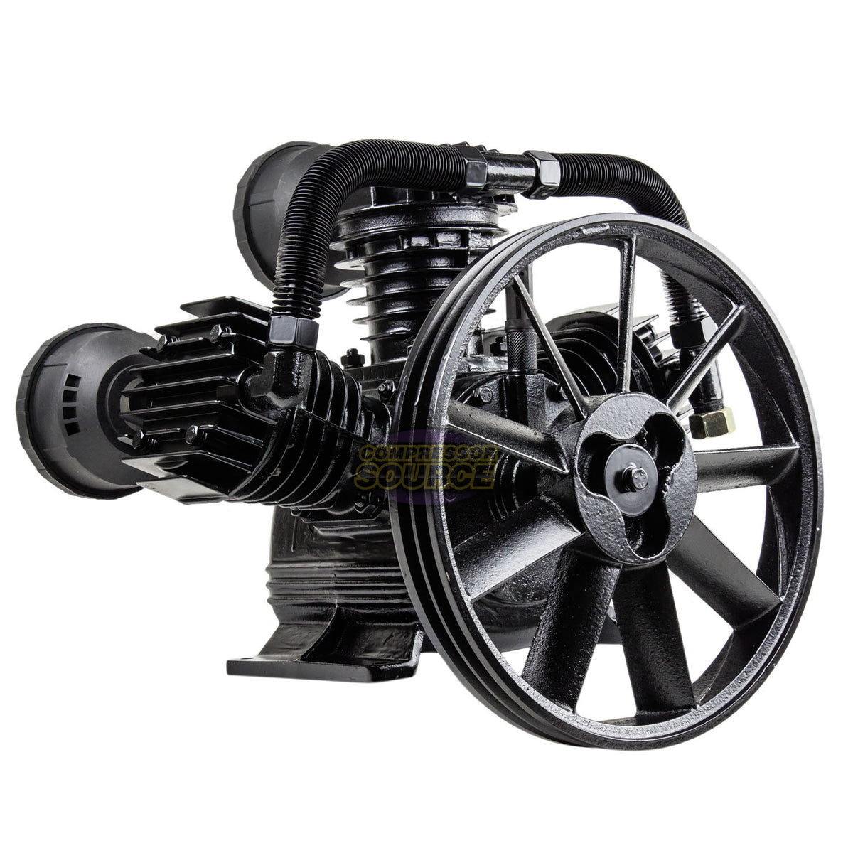 5 HP Single-Stage Cast Iron Air Compressor Pump — 3-Cylinder, 17 CFM CS3080