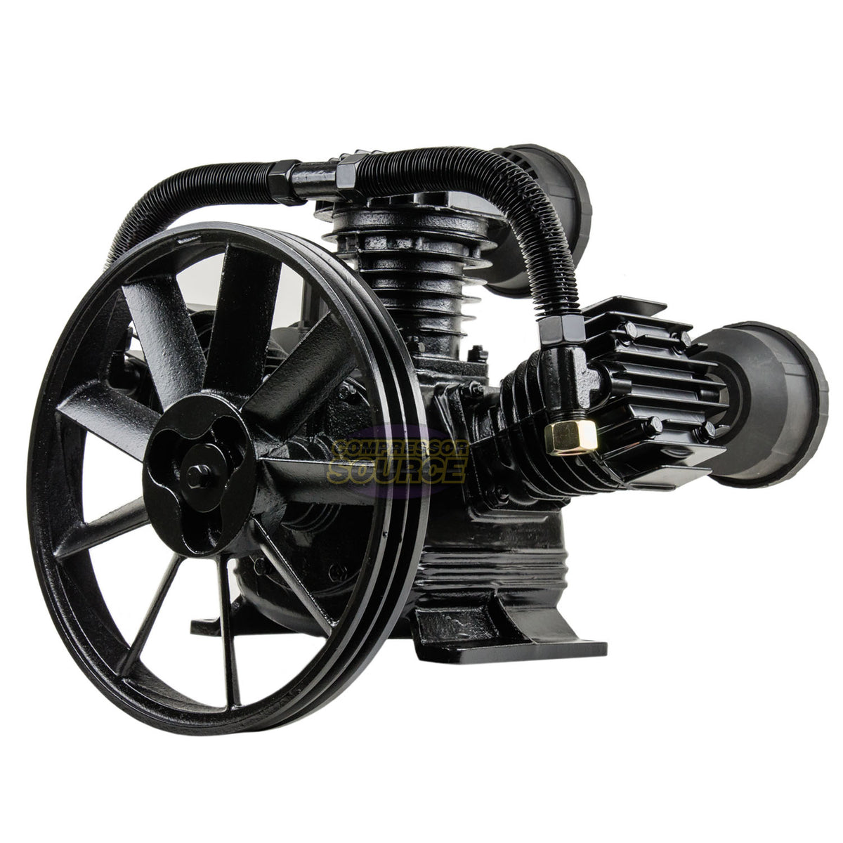 5 HP Single-Stage Cast Iron Air Compressor Pump — 3-Cylinder, 17 CFM CS3080