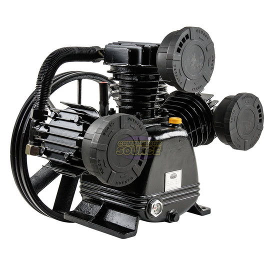 5 HP Single-Stage Cast Iron Air Compressor Pump — 3-Cylinder, 17 CFM CS3080