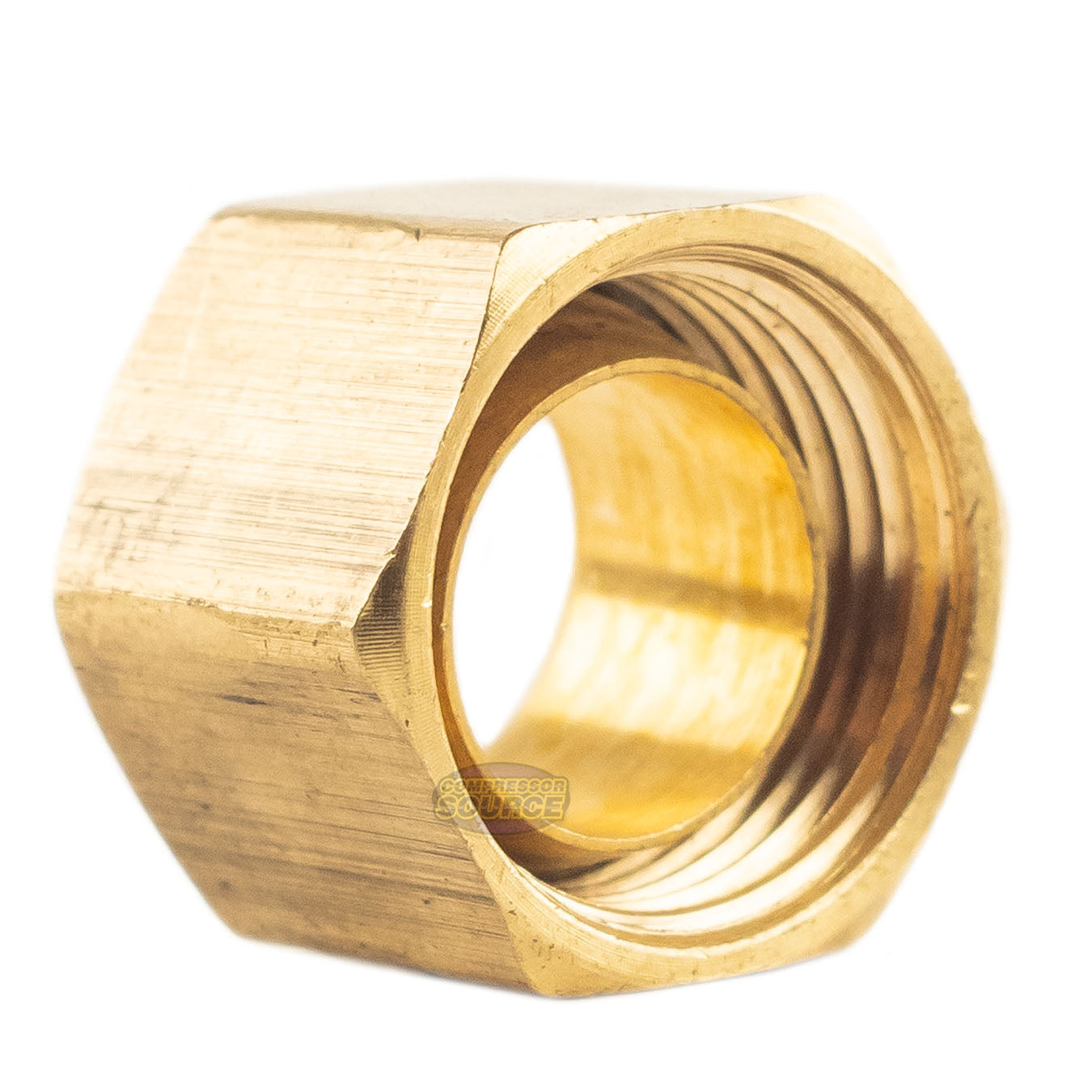 3/8" Compression Nut & Ferrule Combo for 3/8" OD Tube Brass Captive Sleeve Nut