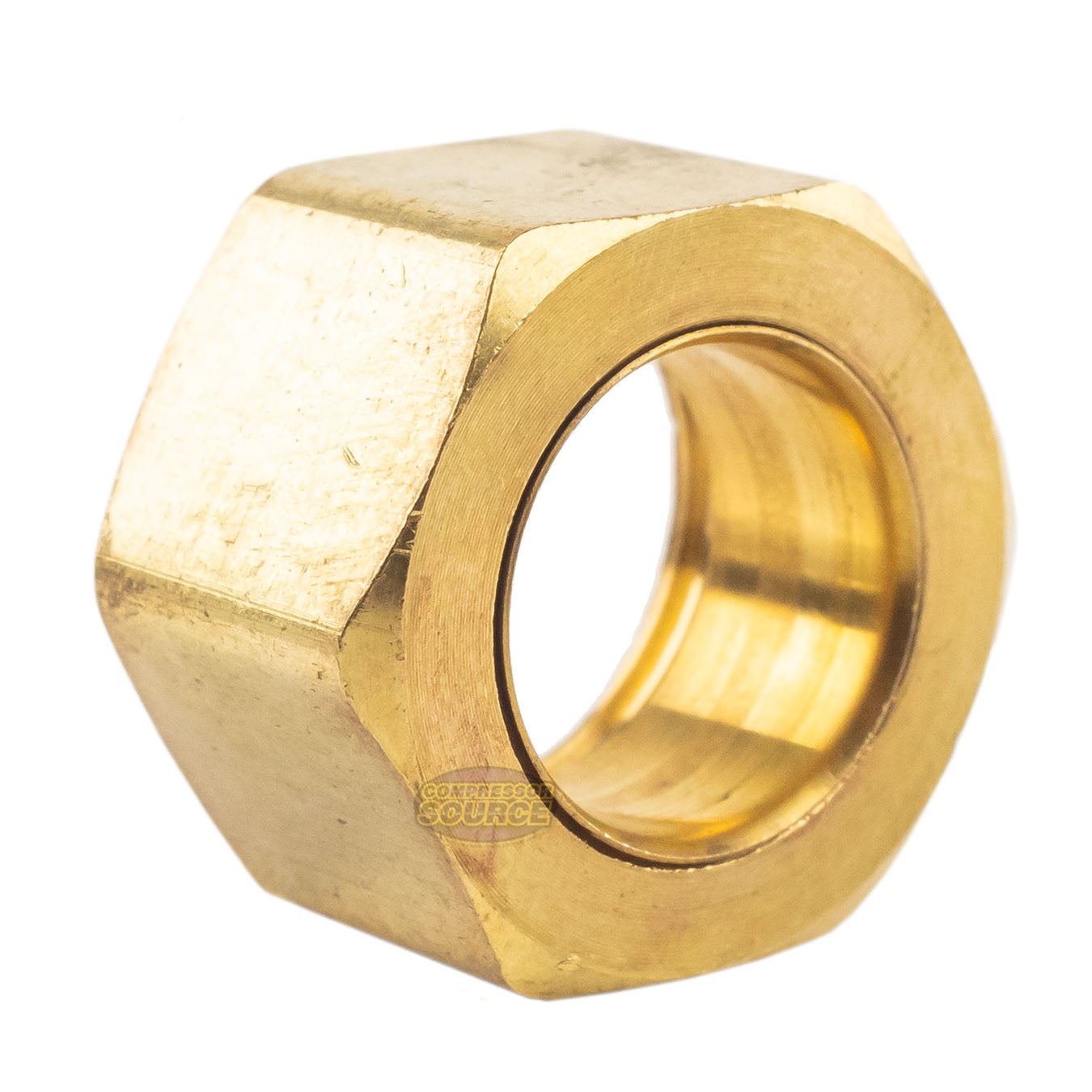 1/2" Compression Nut & Ferrule Combo for 1/2" OD Tube Brass Captive Sleeve Nut