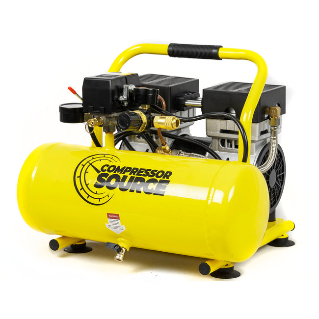 2 Gallon Portable Air Compressor 4.9 CFM 125 PSI Max 1 HP Oil-Free CS750-08