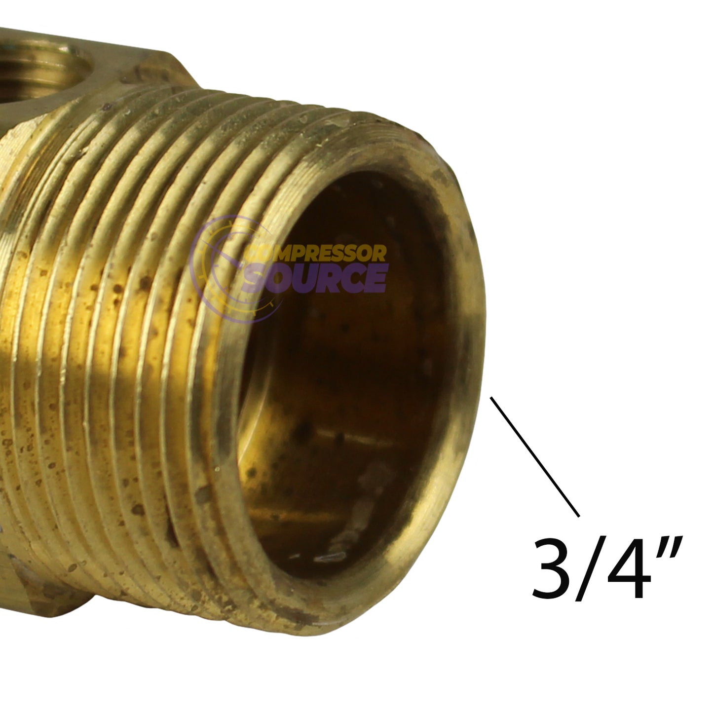 In Tank Brass Air Compressor Check Valve 1/2" Male NPT x 3/4" Compression