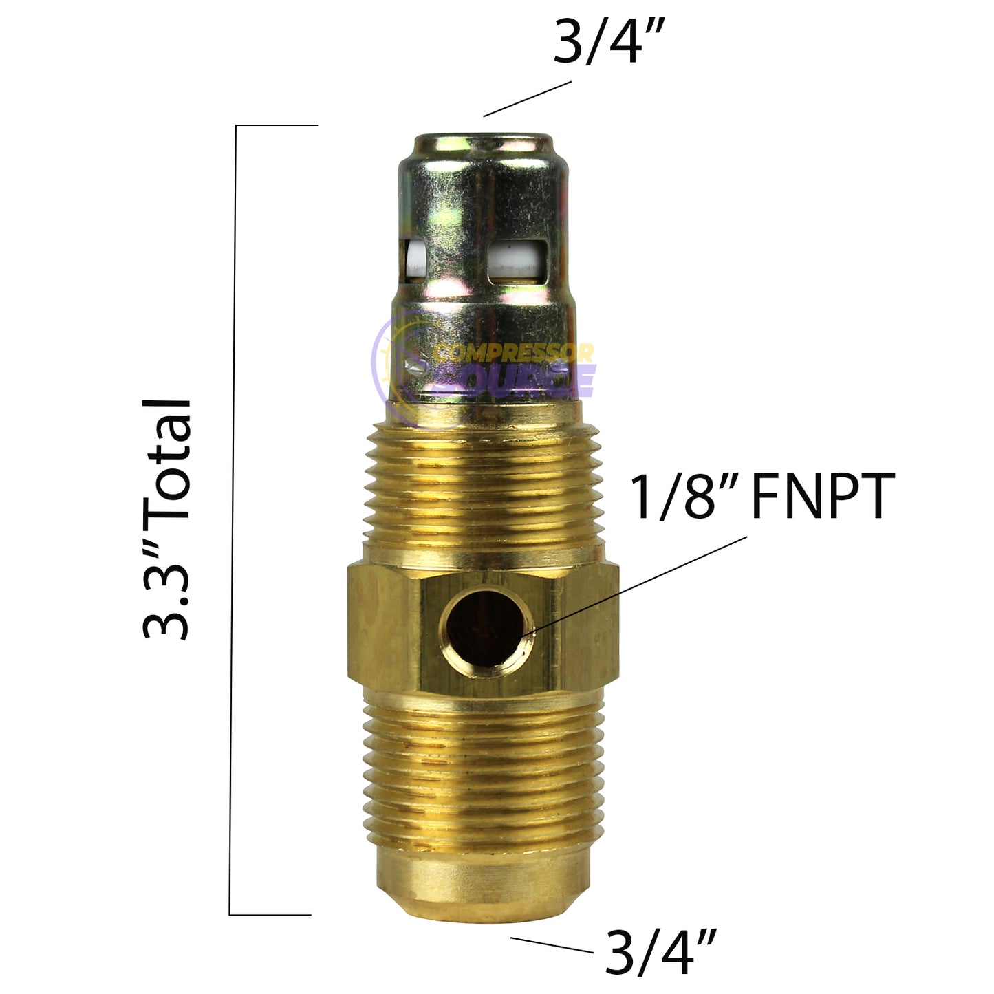 In Tank Brass Check Valve 3/4" Male NPT x 3/4" Flare