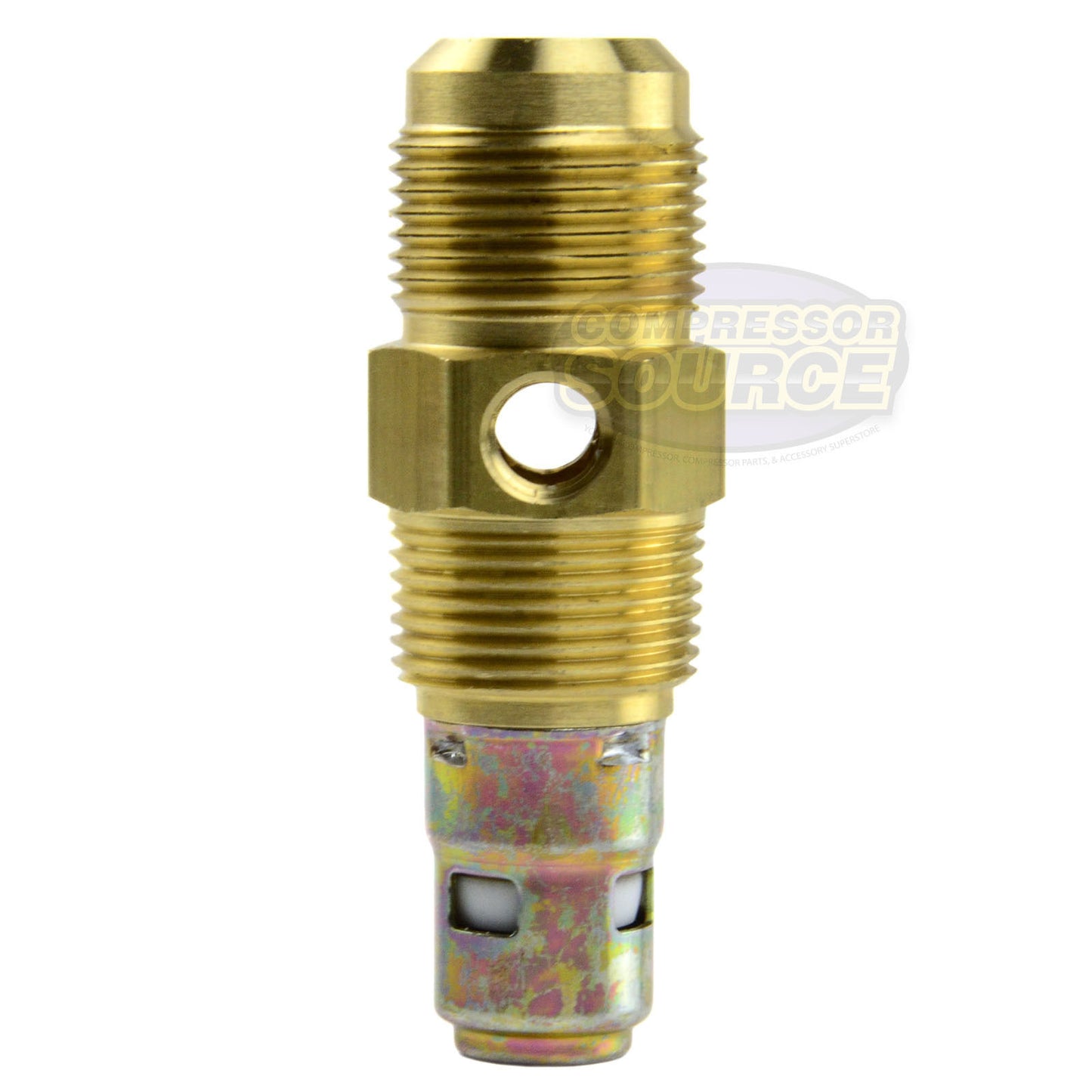 In Tank Brass Check Valve 3/4" Male NPT x 3/4" Flare with Extra Side Port