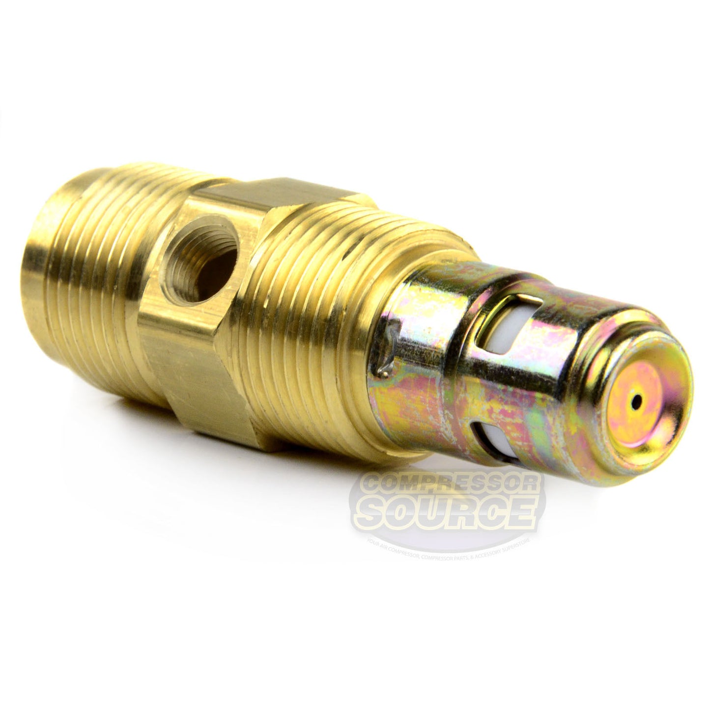 In Tank Brass Check Valve 3/4" Male NPT x 3/4" Flare with Extra Side Port