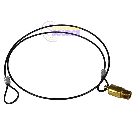 1/4" Heavy Duty Air Compressor Tank Moisture Release Pull Style Drain