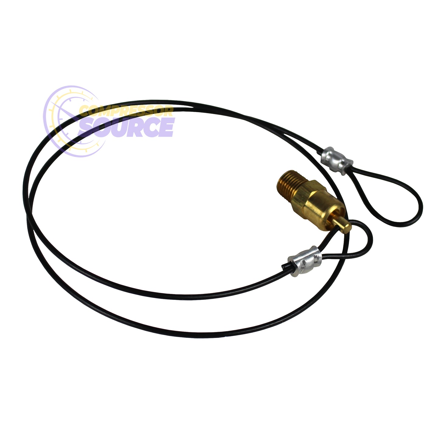 1/4" Heavy Duty Air Compressor Tank Moisture Release Pull Style Drain