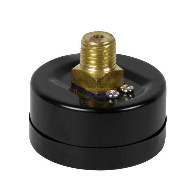 160 PSI/11 BAR Pressure Gauge 1/4 Inch Male NPT Center-Back Mount W/ 2-Inch Face