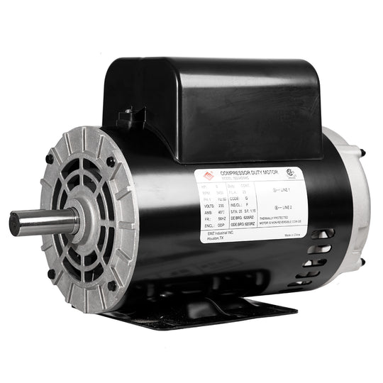 5 HP 1 Phase Electric Motor 56HZ Frame 3450 RPM 230V ODP EMZ 56S34D5MC