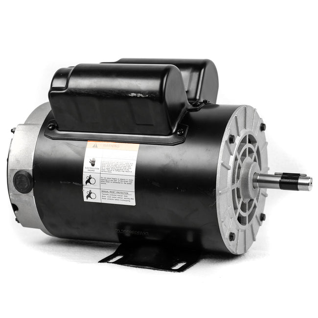 3 HP Single Phase Electric Motor 3450 RPM 56 Frame 230V ODP EMZ 56S34D3M Used