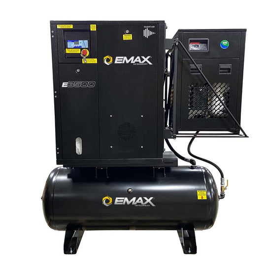 10 HP 120 Gallon 3 Phase Rotary Air Compressor Built-in Air Dryer ERIK010003-460