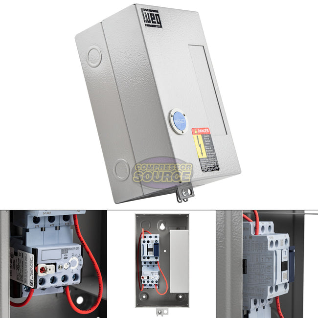 WEG 10 HP 3 Phase Magnetic Starter NEMA 1 460-480V 11-17 Amps