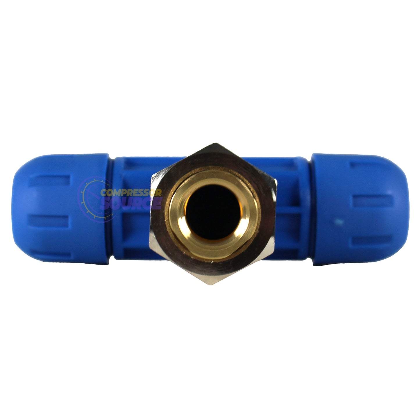 RapidAir FastPipe 3/4" to 1/2" FNPT Reducing Tee Fitting Compressed Air Pipping F1009 Single