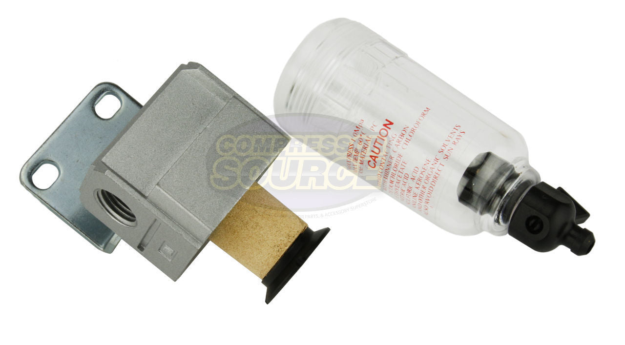 1/4" Compressed Air In Line Moisture / Water Filter Trap