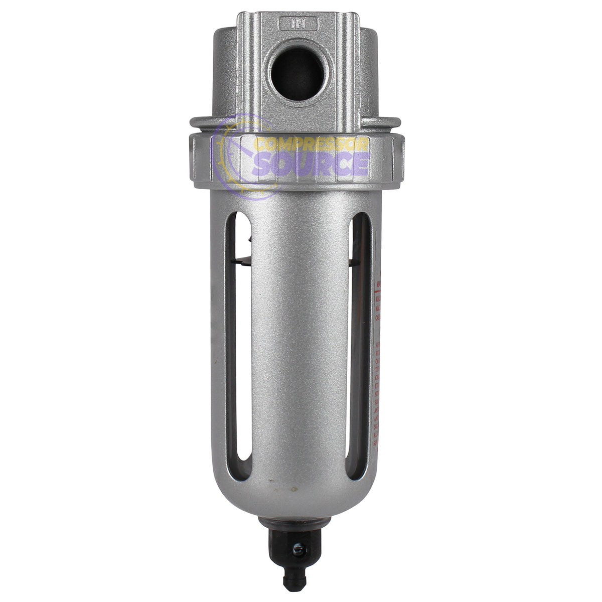 3/8" Compressed Air Water Filter w/ Manual Drain 145 PSI F803N