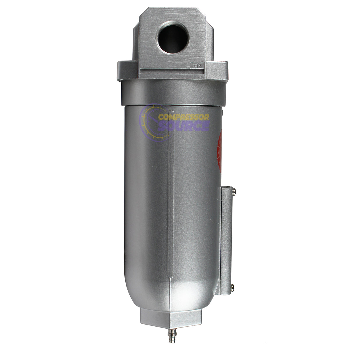 1" Compressed Air Water Filter Manual Drain w/ Pressure Gauge F966N