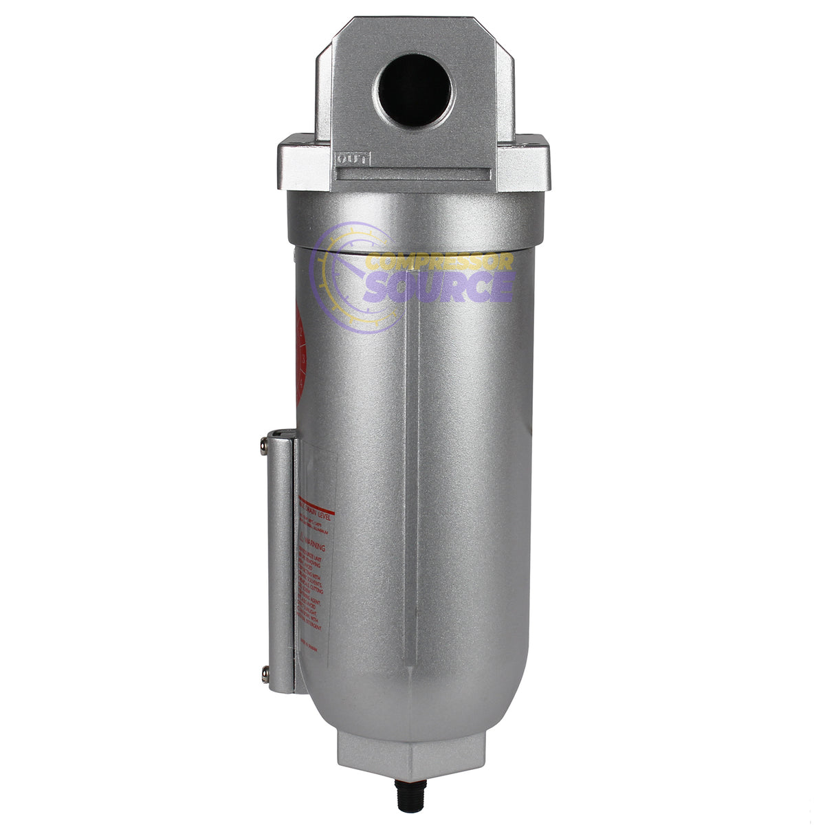 3/4" Compressed Air Water Filter Auto Drain w/ Pressure Gauge F966NA