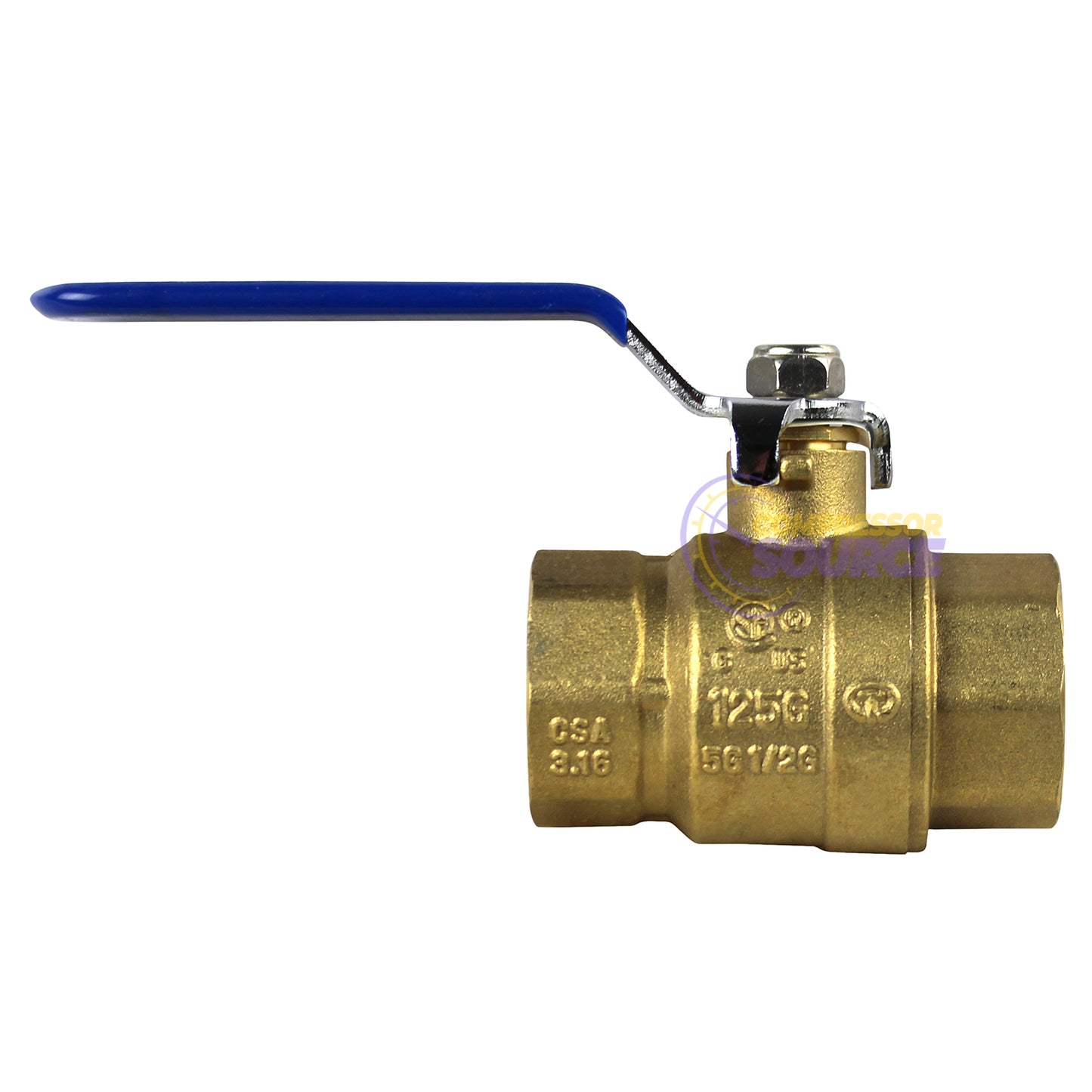1" Female NPT Brass Ball Shut Off Valve Water Air Fluid 600 PSI WOG Full Port