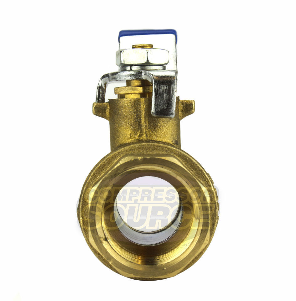 1" Female NPT Brass Ball Shut Off Valve Water Air Fluid 600 PSI WOG Full Port