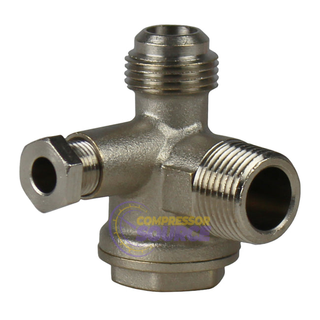 Rolair Bull Model Air Compressor Check Valve FC347043000 90° OEM Replacement