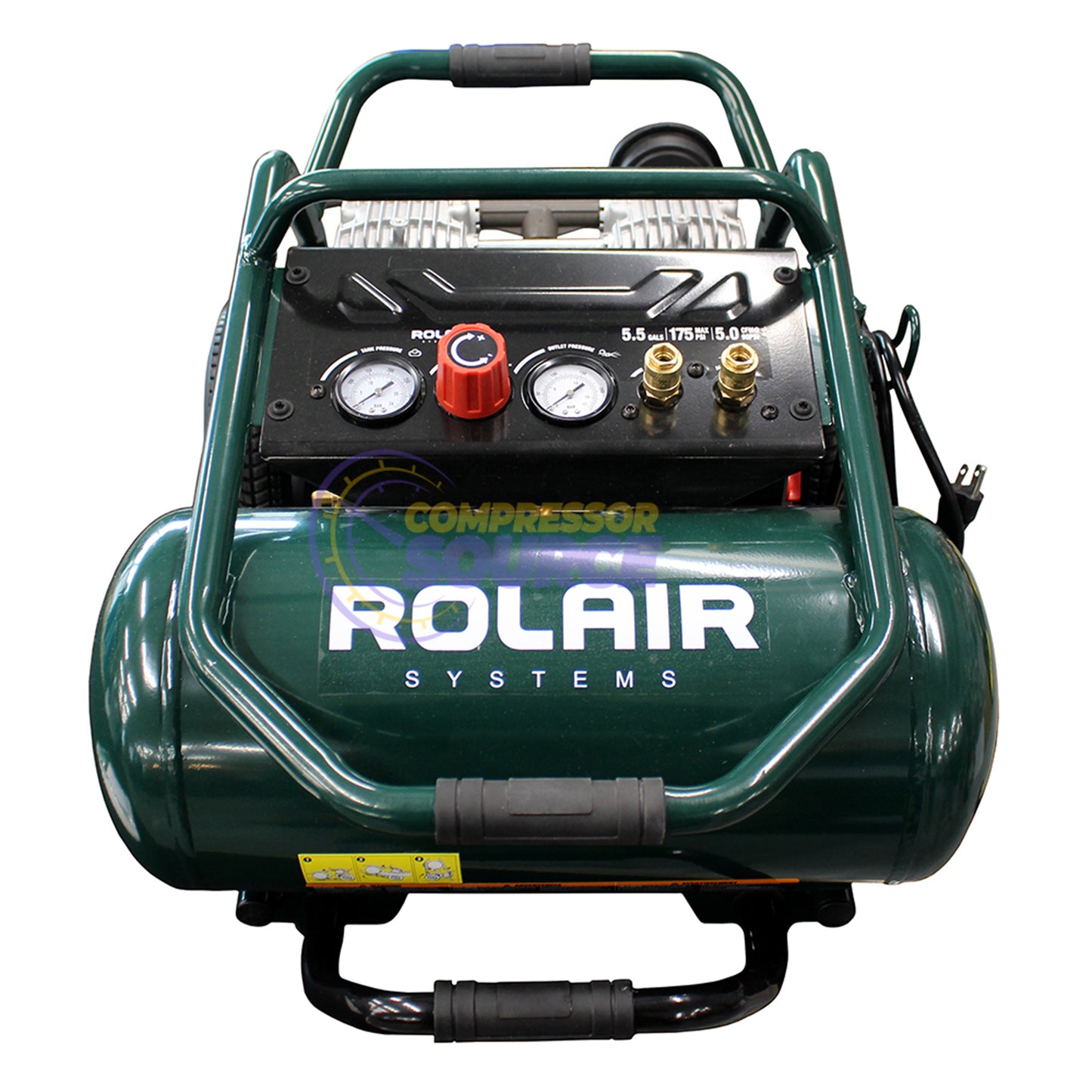 2 HP 2 2 Stage Portable Air Compressor 175 PSI Rolair FCOL22LS6