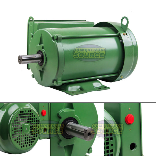 3 HP Single Phase Farm Duty Electric Motor 1769 RPM 184T Frame 208-230V TEFC